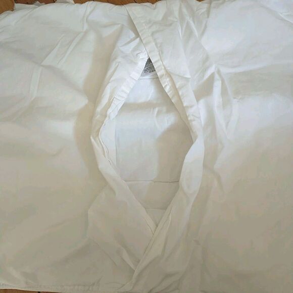 Pottery Barn Pillow Cover Standard White Textured Waffle Padded OrganicCotton 2x - Picture 5 of 9